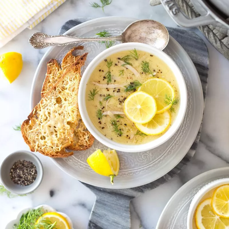 Avgolemono soup