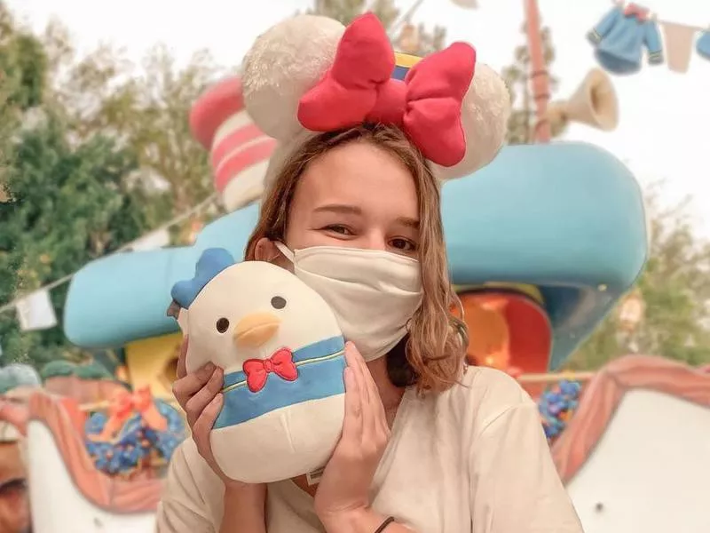 Donald Duck Disney Squishmallow at Disneyland