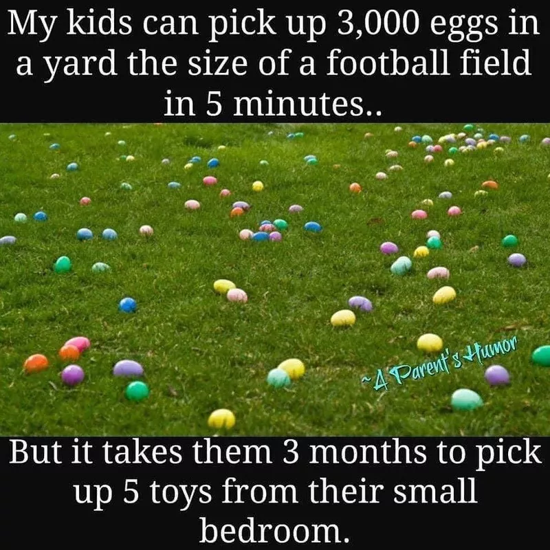 Easter eggs on the grass