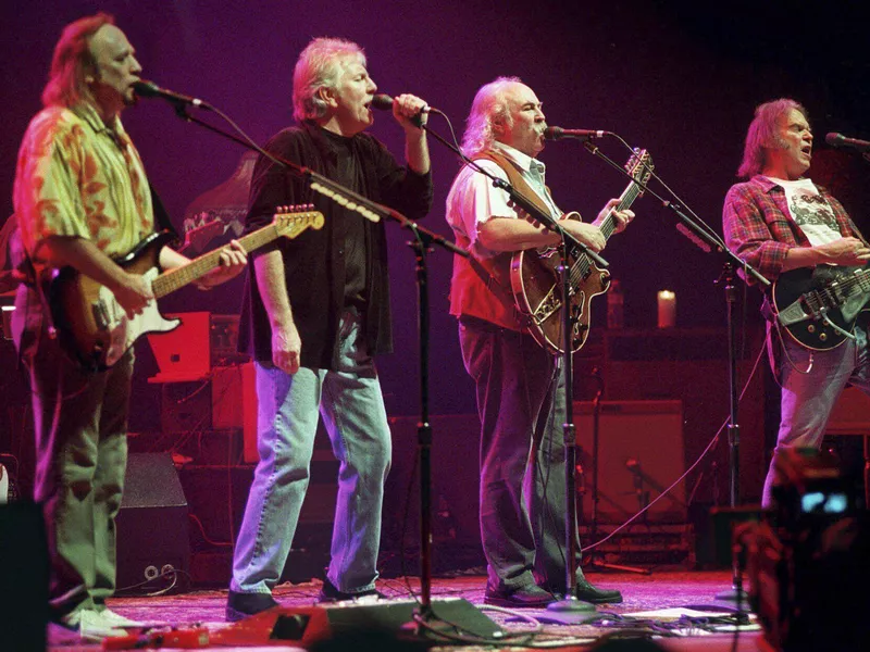 Performing with Neil Young