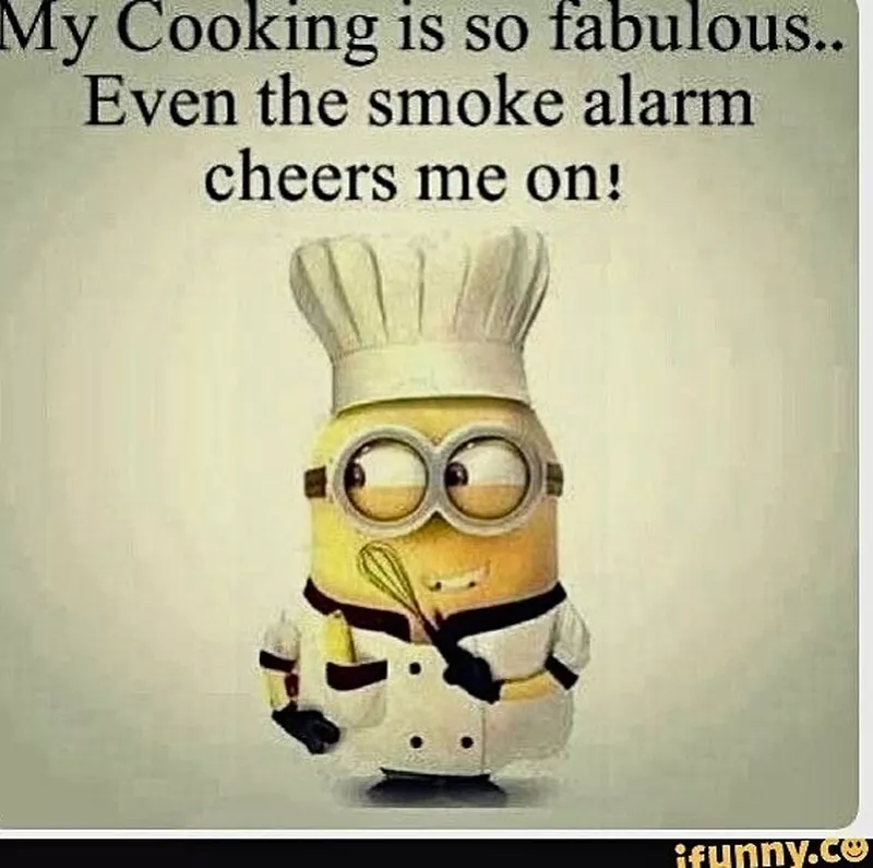 Smoke alarm minion meme