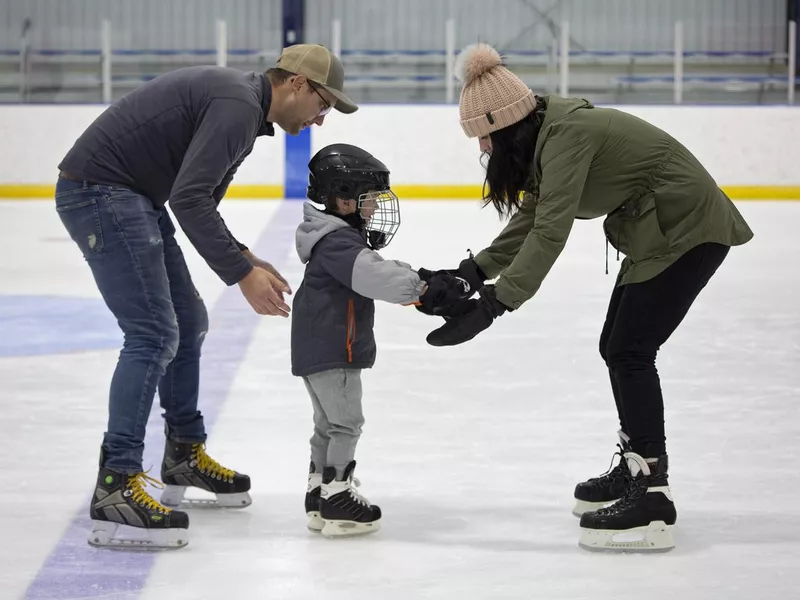 Skating with Mom and Dad