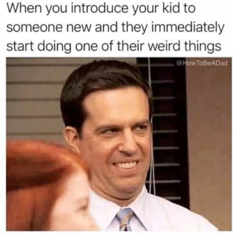 Weird things kids do meme