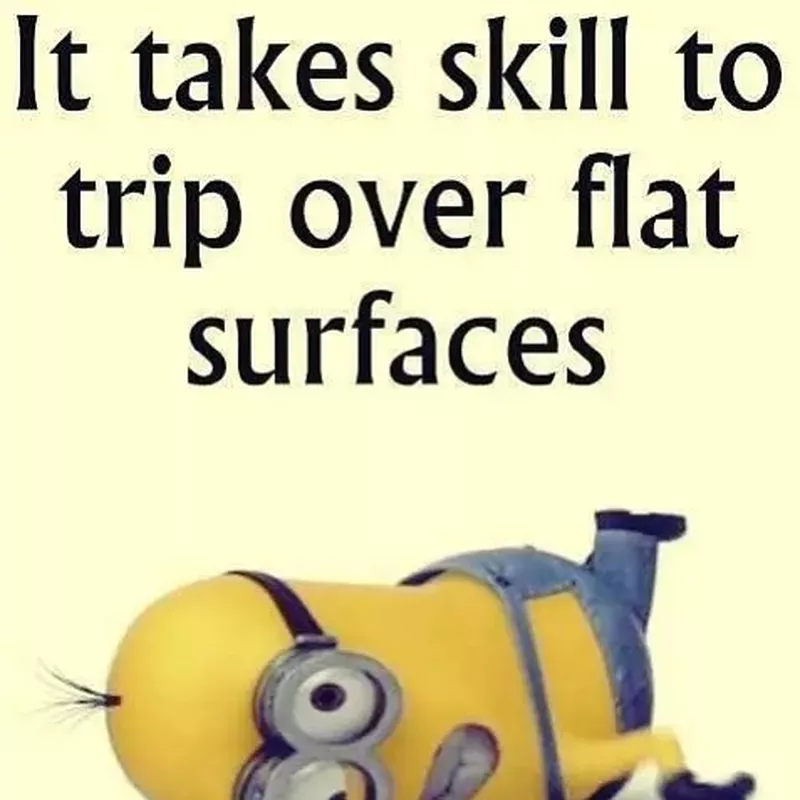 Clumsy minion meme