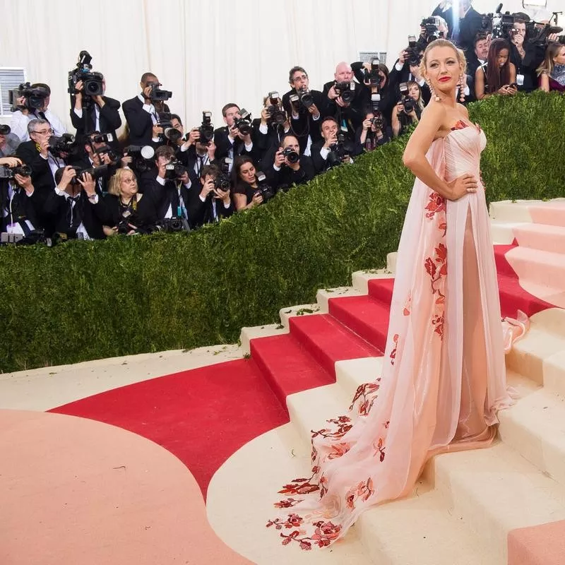 Blake Lively poses at the Met Gala