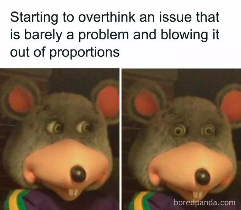 Overthinking meme