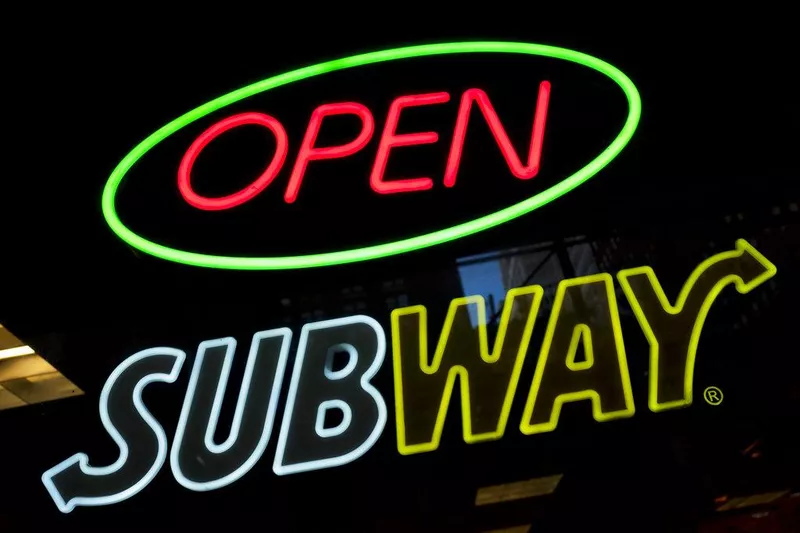 Subway sign