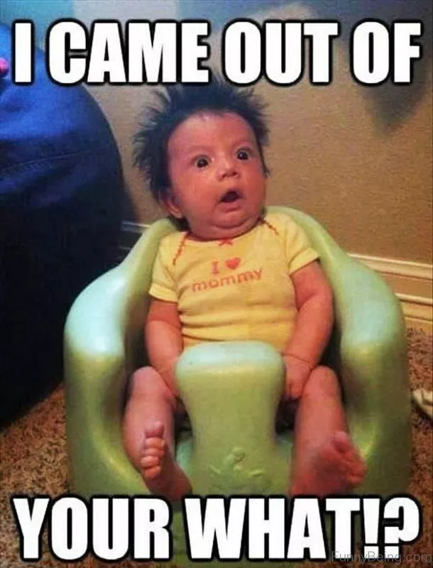 Shocked baby