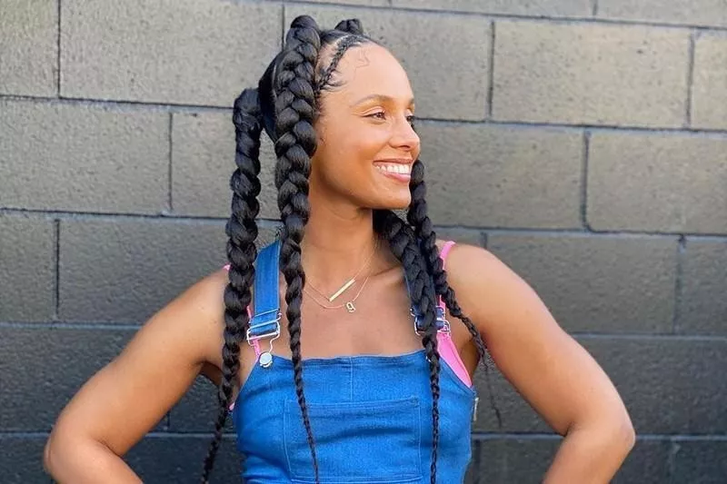 Alicia Keys' braids