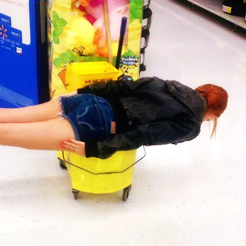 Planking on a bucket