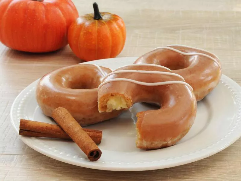 Pumpkin Spice Cheesecake Donut