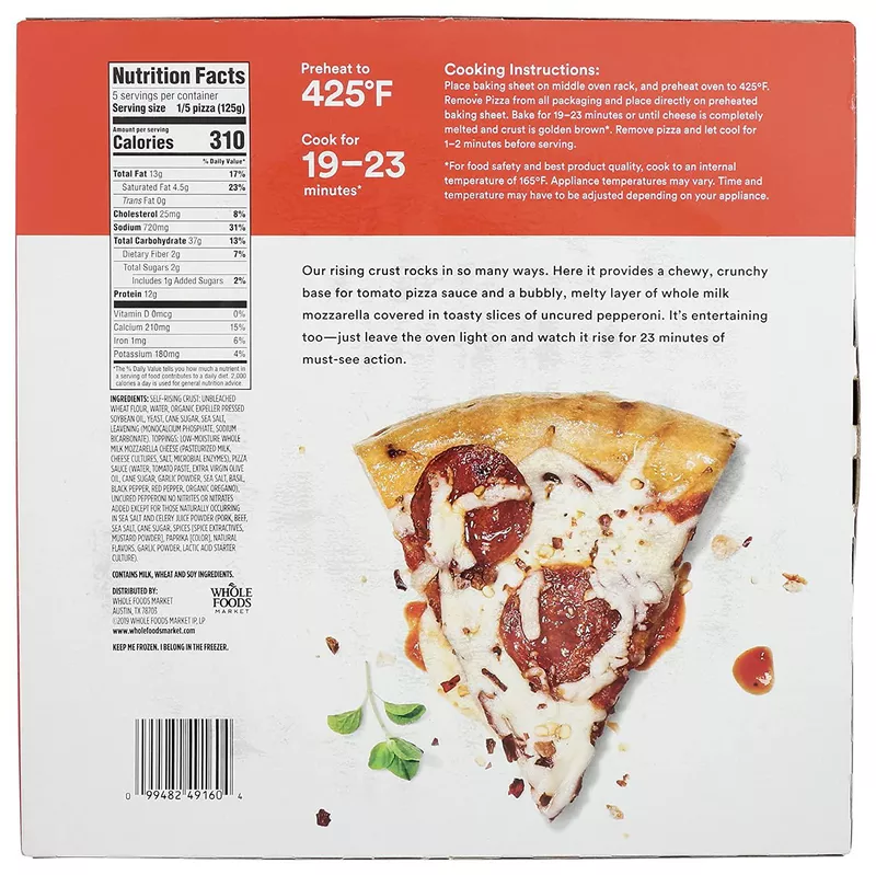 365 by Whole Foods Market Rising Crust Uncured Pepperoni