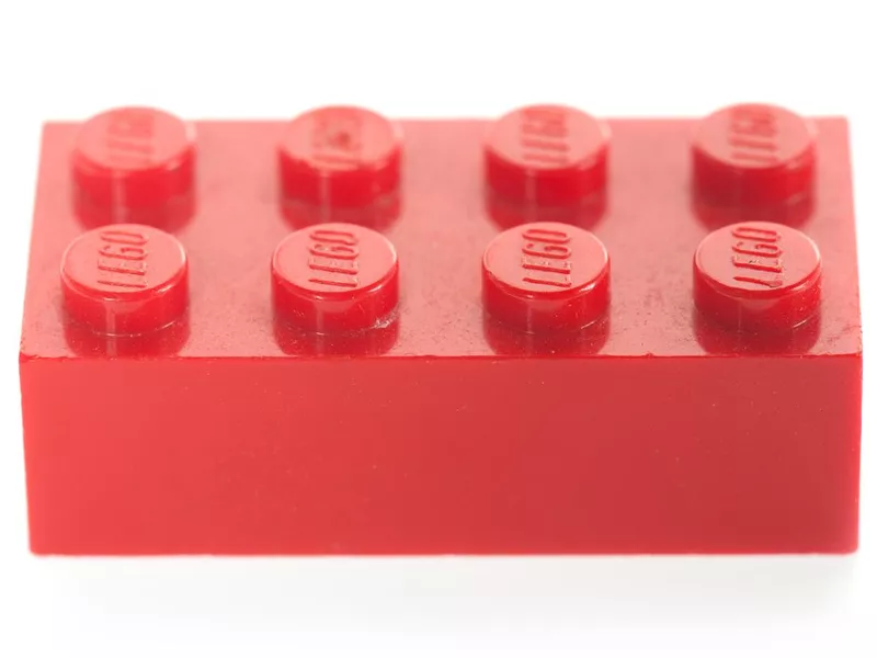 Single, Red, Lego Block Brick