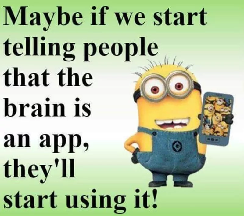 Brain minion meme