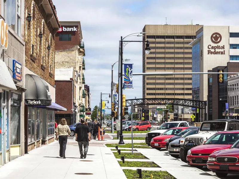 Topeka historic downtown, Kansas.