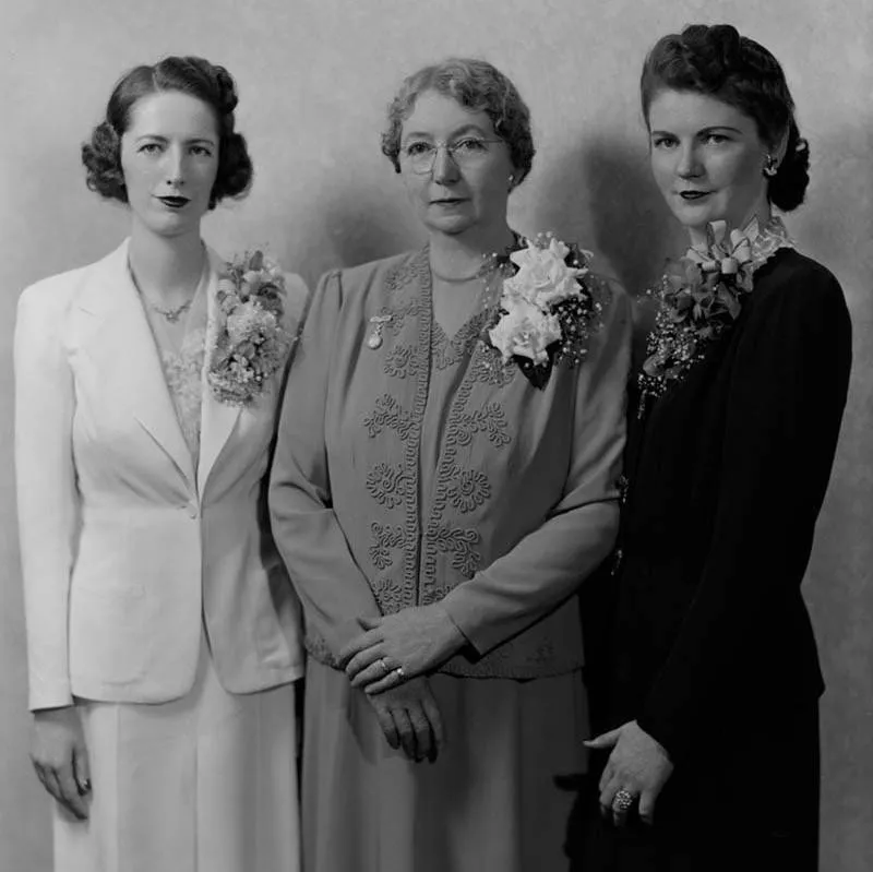 Portrait of Three Women in Suits