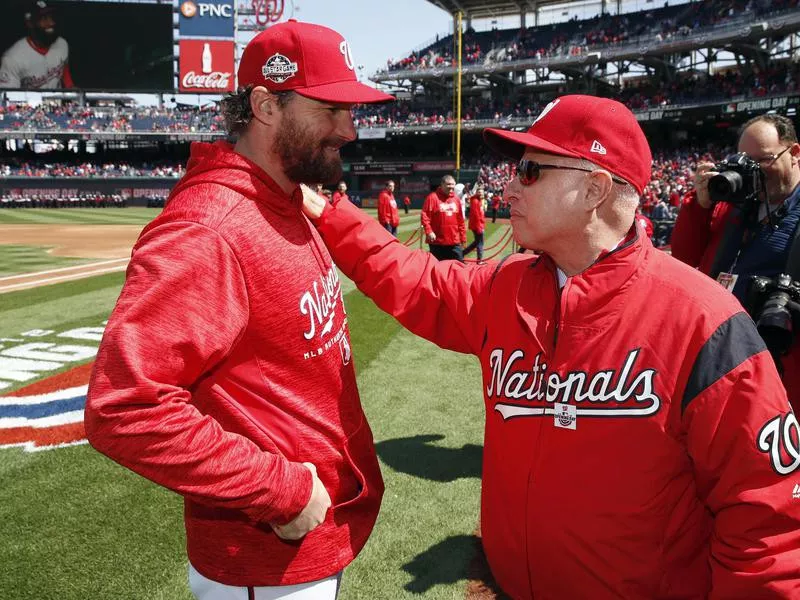 Mark Lerner and Washington Nationals second baseman Daniel Murphy