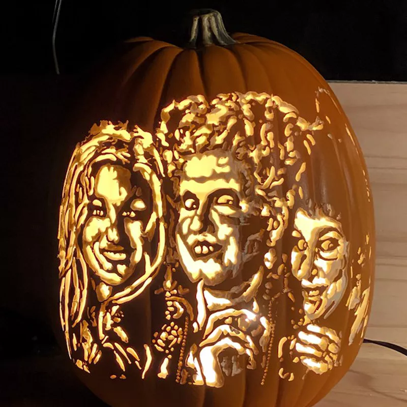 Hocus Pocus jack-o'-lantern faces