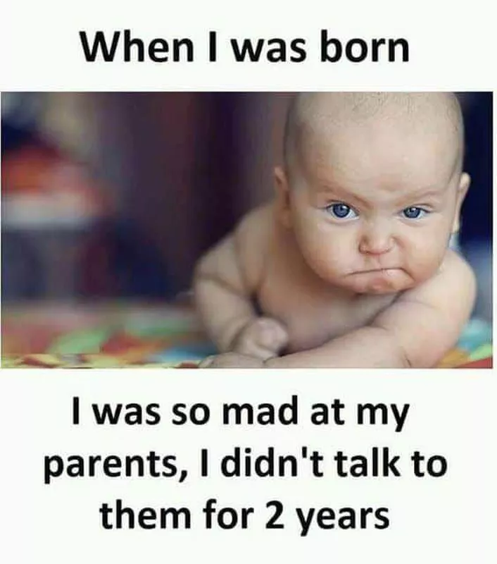 Hilarious baby meme