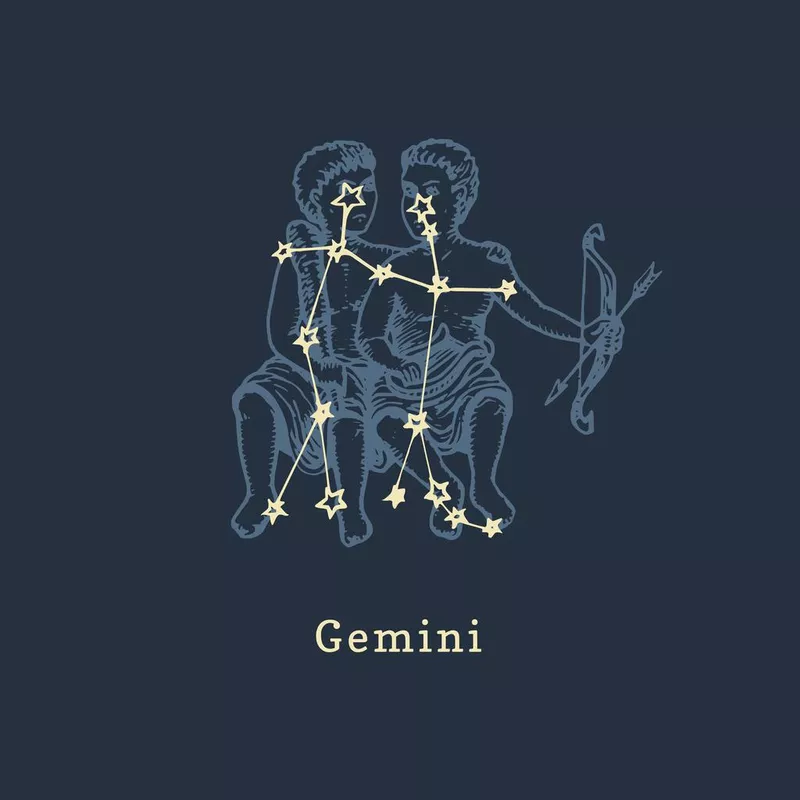 Zodiac constellation of Gemini