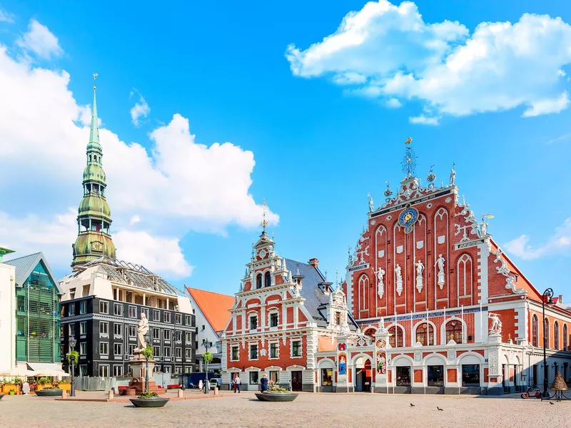 Old Town Ratslaukums square, Riga, Latvia