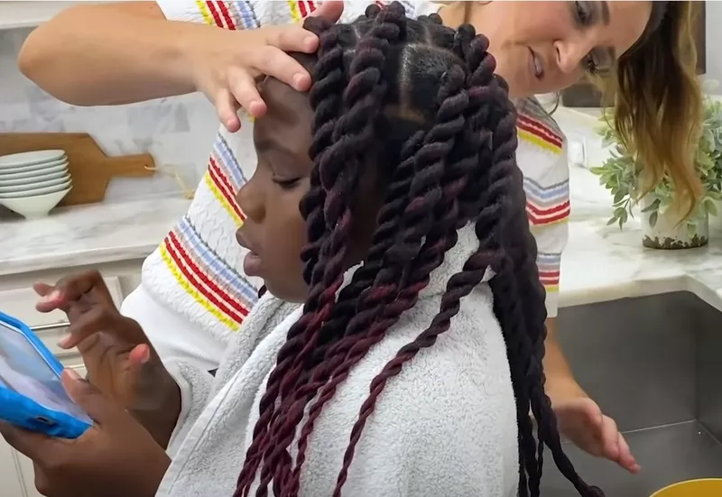 Jumbo twist braids tutorial