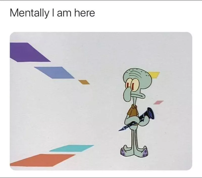 Squidward lost in limbo