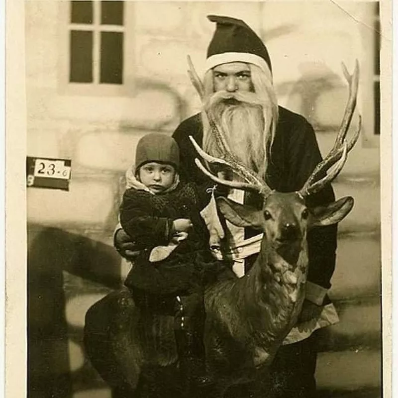 Santa and little boy