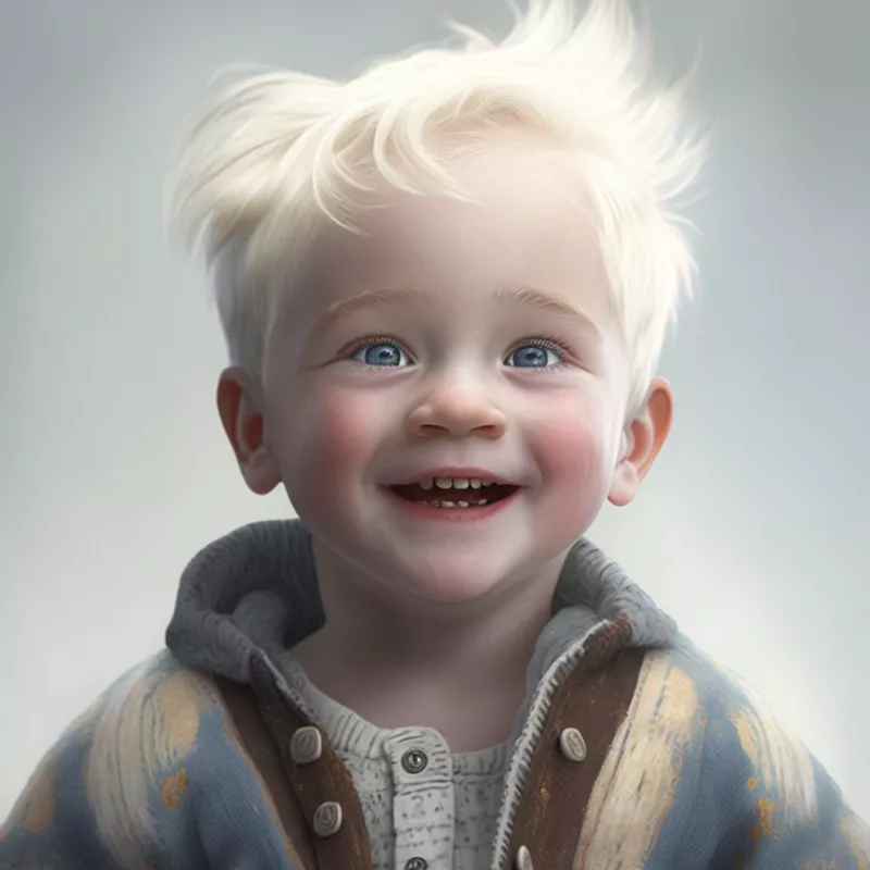 Olaf as a human child.