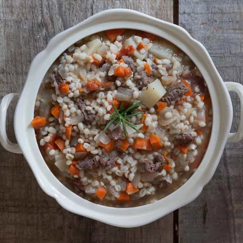 Warm and Cozy Barley Soup