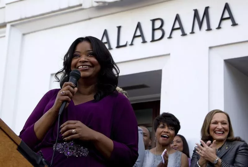 Octavia Spencer speaks at Alabama Statehouse in Montgomery