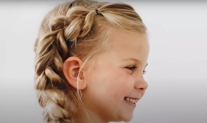 Elsa braid for kids