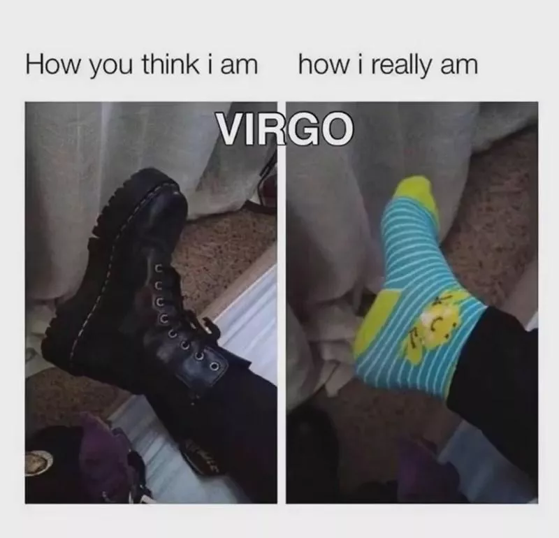 Funny Virgo foot meme