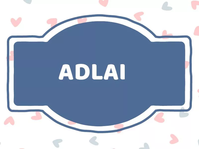 Baby boy names: Adlai