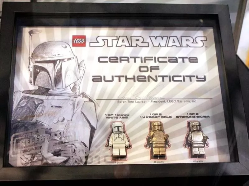 Boba Fett Lego Minifigure – Sterling Silver Promotional Giveaway (2010)