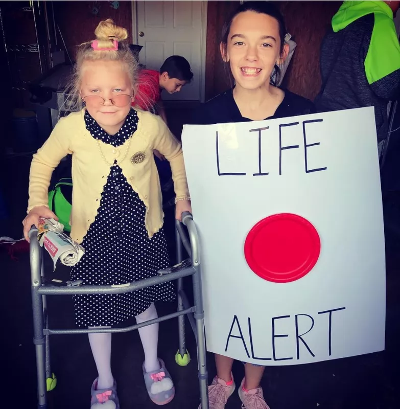 Life alert funny costume