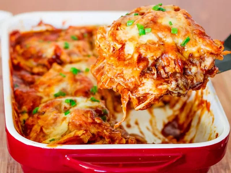 Easy Chicken Enchilada Casserole