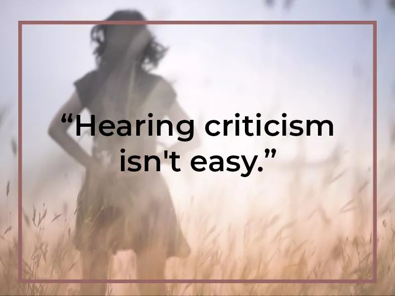 criticism quote card