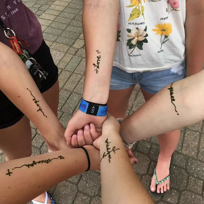 Group Henna Tattoos