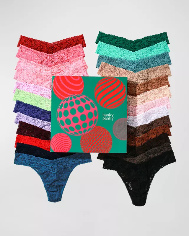 Hanky Panky Original Rise Lace Thong Advent Calendar