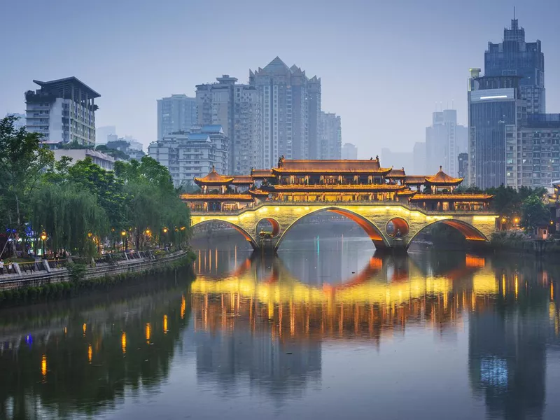 Chengdu, China On the Jin River