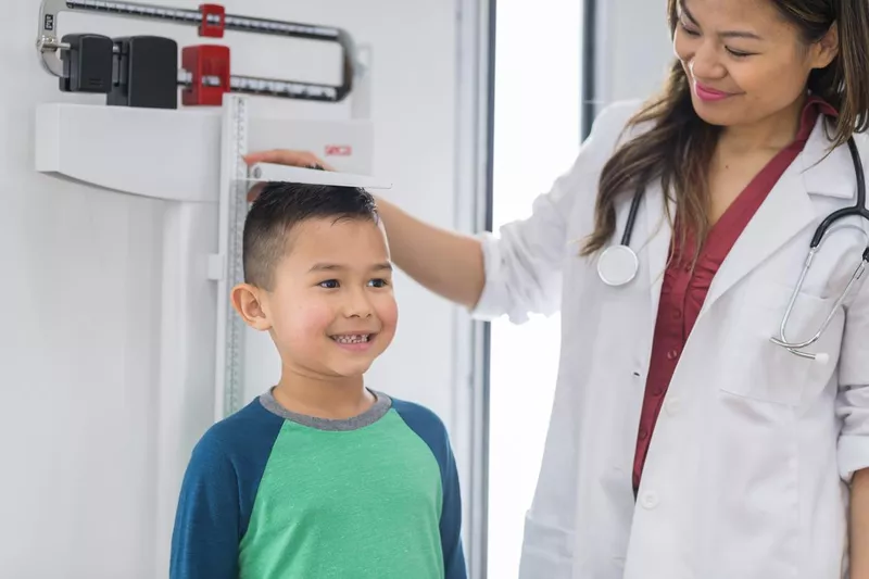 Young boy at the doctor's office