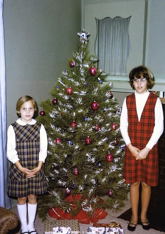 Sisters in plaid