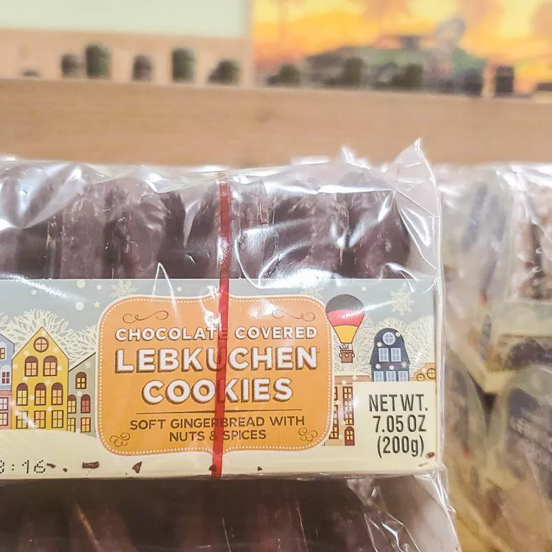 Chocolate Covered Lebkuchen Cookies