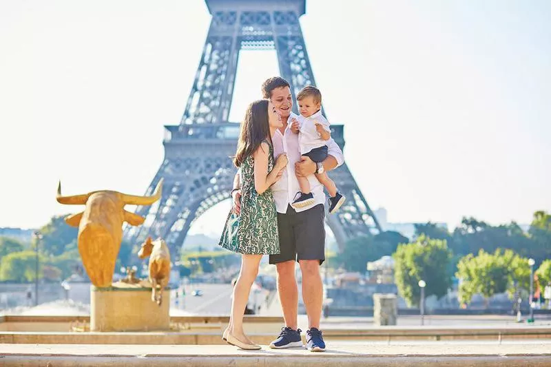 Family in Paris