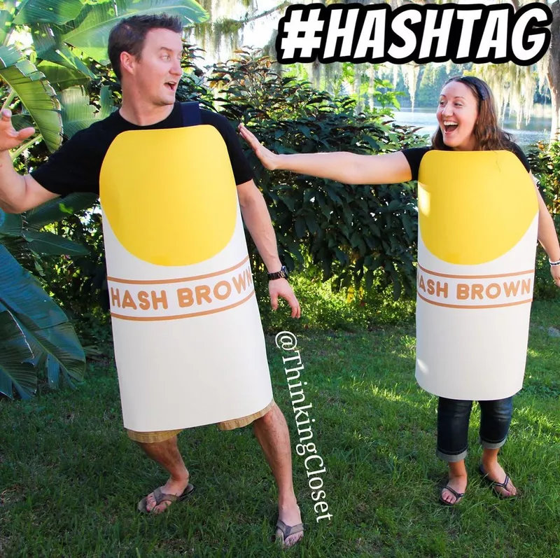 Hashtags funny costume