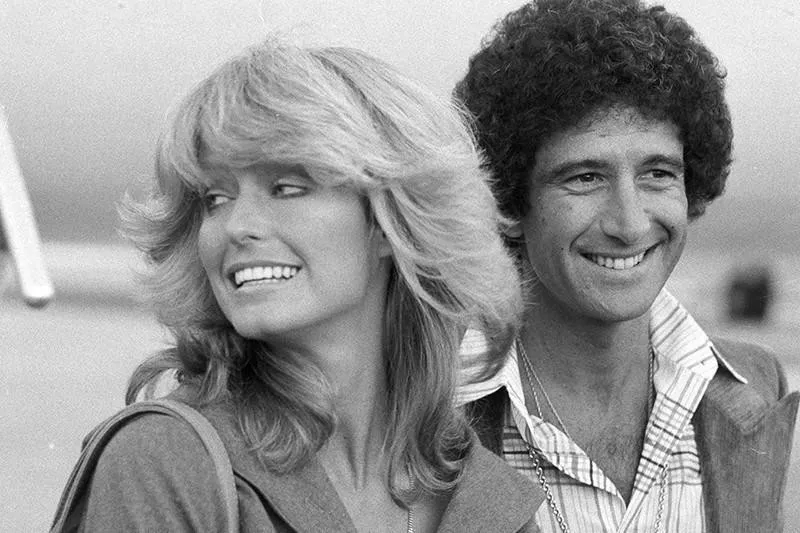 Farrah Fawcett's blonde hair