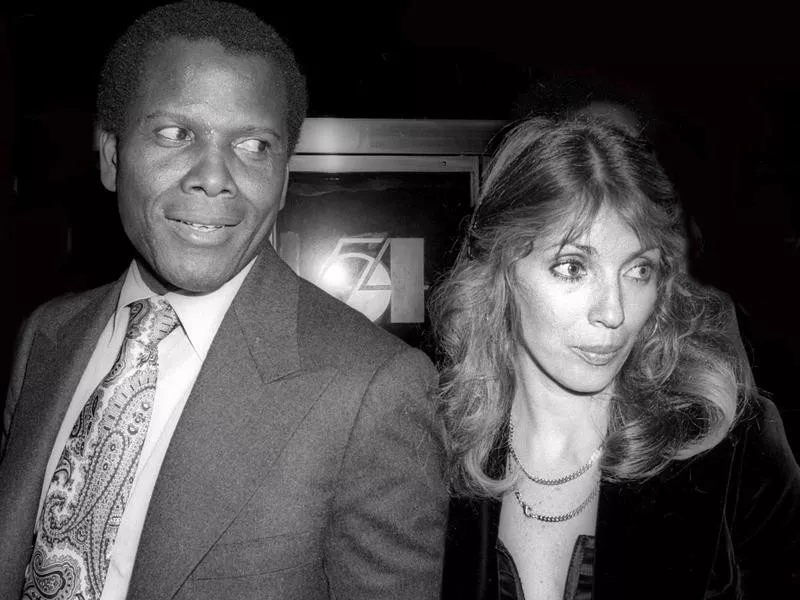 Sidney Poitier and wife Joanna Shimkus