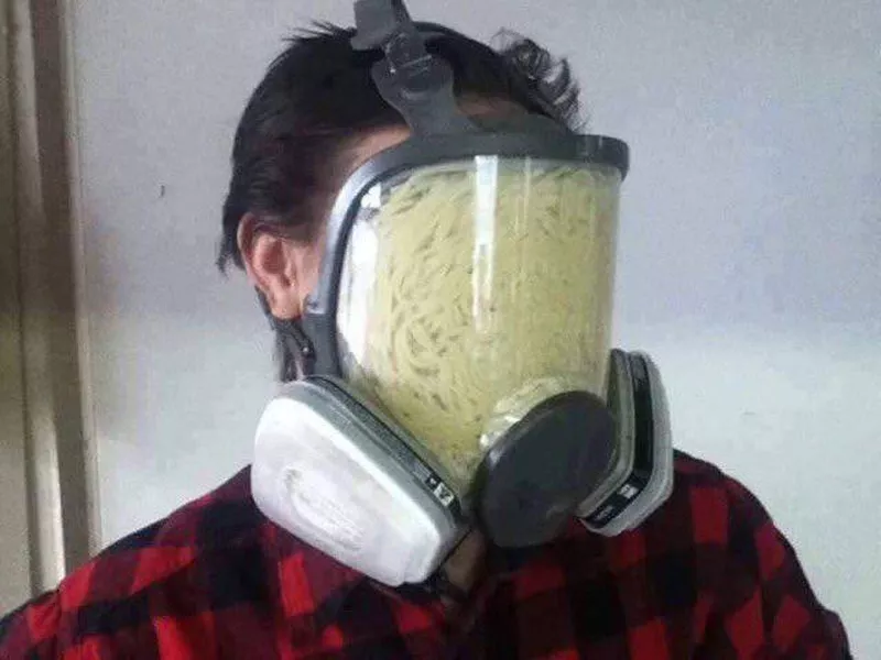 spaghetti mask