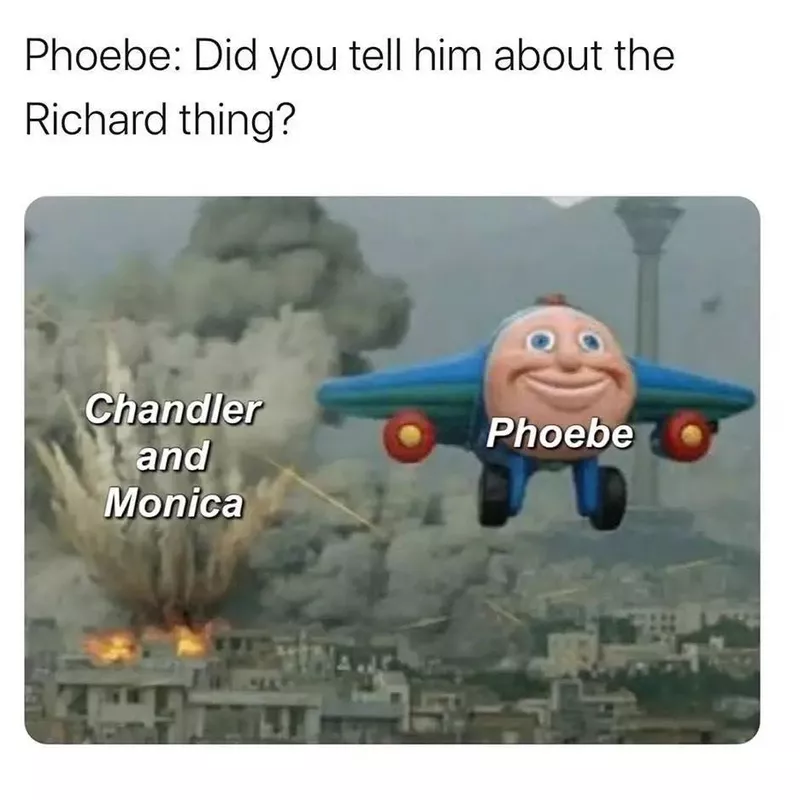 Phoebe and Monica meme